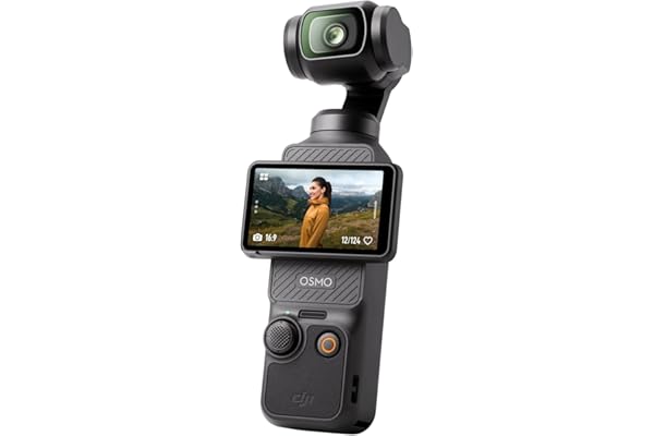 DJI Osmo Pocket 3, Vlogging Cameras with 1'' CMOS & 4K/120fps Vlog Camera, 3-Axis Stabilization, Fast Focusing, Face/Object T