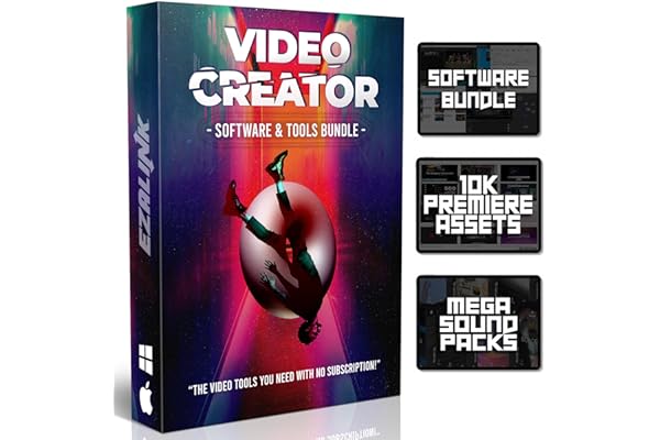 Video Editing Software Pack | Editor, YouTube Downloader, MP3 MP4 Converter, Green Screen App | 10K Transitions for Premiere