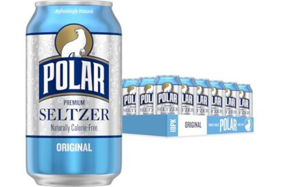 Polar Seltzer Water Original, 12 fl oz cans, 18 pack