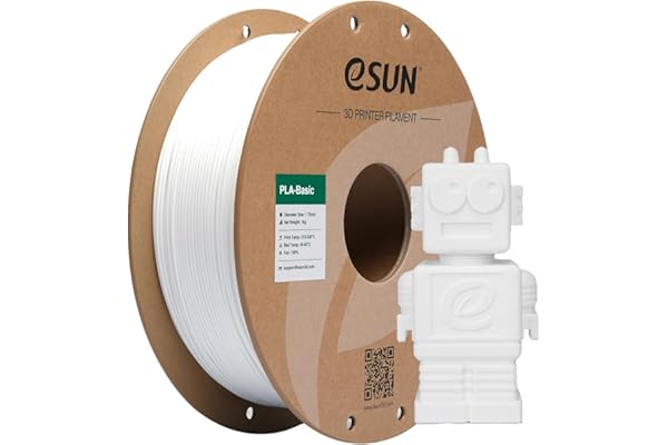 eSUN PLA Basic Filament 1.75mm, 3D Printer Filament High Speed PLA for Fast Printing, 1KG Spool (2.2 LBS) 3D Printing Filamen