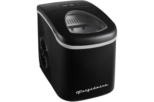 FRIGIDAIRE EFIC128AMZBLK Compact Countertop Ice Maker, 26 lb per Day, Black
