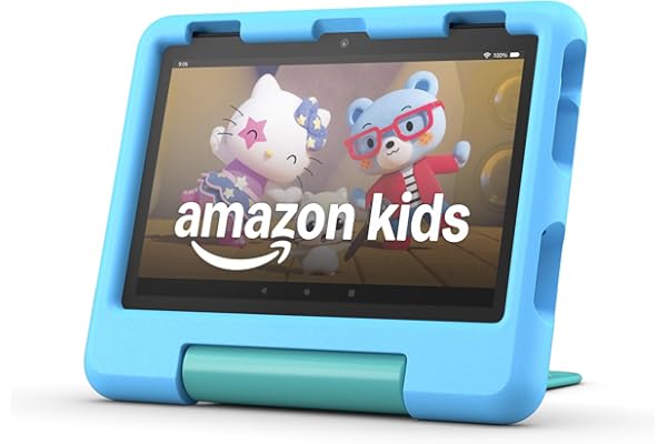 Amazon Fire HD 8 Kids tablet (newest model), ages 3-7. With bright 8" HD screen. Includes ad-free and exclusive content, pare