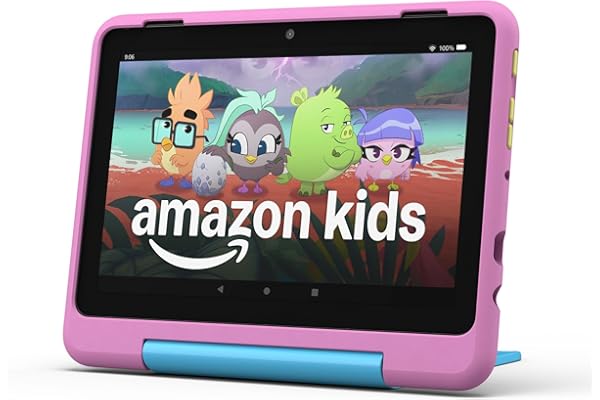 Amazon Fire HD 8 Kids Pro tablet (newest model), ages 6-12. Bright 8" HD screen, includes ad-free content, parental controls,