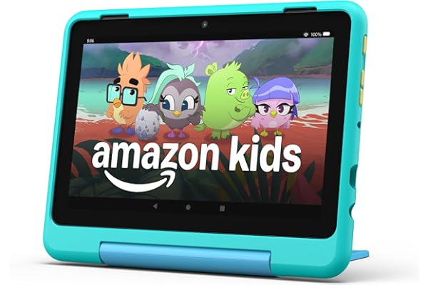 Amazon Fire HD 8 Kids Pro tablet (newest model), ages 6-12. Bright 8" HD screen, includes ad-free content, parental controls,