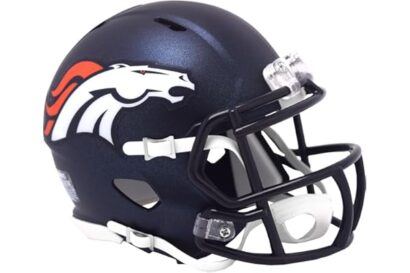 Denver Broncos Current New 2024 Riddell Speed Mini Football Helmet - New in Riddell Box