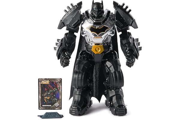 DC Comics, Metal Force Batman Action Figure, 12-Inch Extra Large Super Hero Collectible Kids Toys for Boys and Girls Ages 4 a