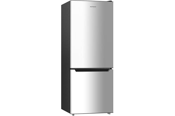 BANGSON 7.1 Cu.Ft Refrigerator with Freezer, Apartment Size Fridge with Bottom Freezer, for Apartment, Office, Kitchen and Ga