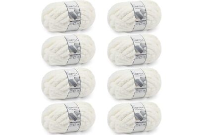 Cozyful Chunky Yarn for Hand Knitting - #10 Chunky Chenille Yarn, Jumbo Big Thick Chunky Yarns for Crocheting, Super Bulky Ch