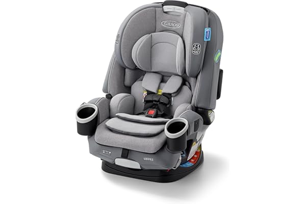 Graco 4Ever DLX 4-in-1 Car Seat, Charlie| Infant to Toddler Car Seat, with 10 Years of Use | Rear-Facing, Forward-Facing and