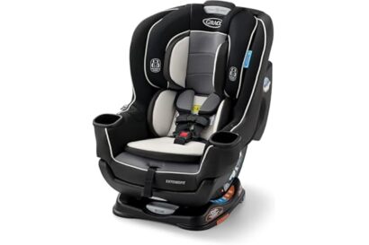 Graco Extend2Fit Convertible Baby Car Seat, Rear and Forward Facing, Adjustable Extension Panel for Extra Legroom, Gotham
