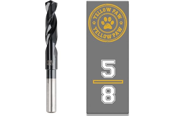 5/8 Inch Drill Bit for Metal - Industrial Grade M35 Cobalt Titanium Aluminum Nitrite - 5/8" Diameter & Total Length of 6" wit