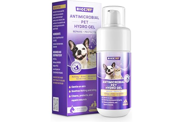 HICC PET Dog Wound Care Hydro Gel, Heals Wounds, Hot Spot Treatment for Dogs, Soothes Inflammation, Prevents Infection, Treat
