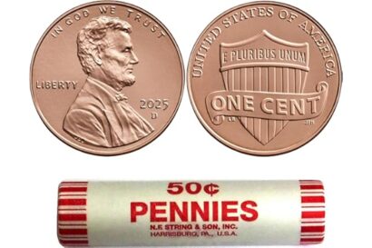 2025 D Cent Roll - Union Shied Design Uncirculated