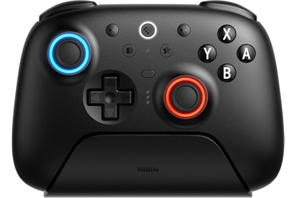 8Bitdo Ultimate 2 Bluetooth Controller for Switch/Switch 2 & Windows PC, Switch Pro Controller with TMR Joysticks, Switchable