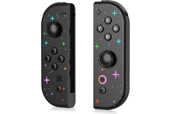 Kvkdiir Compatible with Switch Controller, Wireless Replacement Controllers for Switch/Lite/OLED, Support Dual Vibration/6-Ax