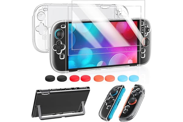 FYOUNG Clear Protective Case for Nintendo Switch 2(2025), Transparent Slim Hard Shell for Switch 2 Accessories, Scratch&Shock