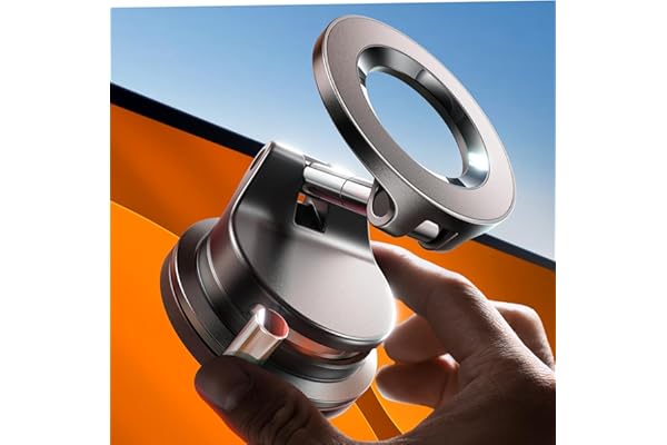 LISEN Vacuum Magnetic Phone Holder for Car, SuctionPro Magsafe Car Mount 360 Adjustable Phone Mount for Car Accessories/Truck