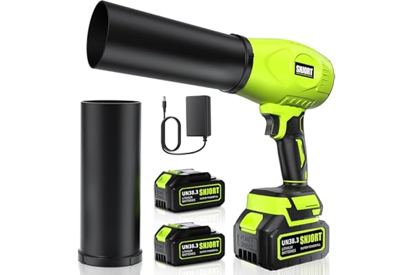 Leaf Blower Cordless with Battery and Charger,800,000 RPM,Extended Nozzle,Lightweight Handheld Design,Blower for Patio Cleani