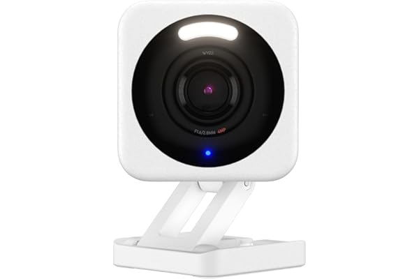 WYZE Cam v4, 2.5K QHD WiFi Indoor/Outdoor Smart Home Security Camera, Pet/Baby Monitor, Motion Activated Spotlight/Siren, Col