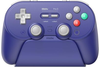 8BitDo Pro 3 Bluetooth Controller for Switch/Switch 2 – TMR Joysticks, Swappable ABXY Buttons, Pro Back Buttons, Charging Doc