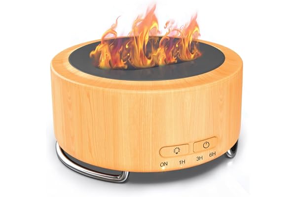 Emochies Essential Oil Diffuser for Home: 500ML Aroma Diffuser for Hotel Office Yoga Room - Humidifier with 9 Colors LED Nigh