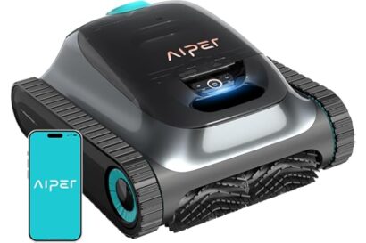 (2025 Upgrade) Aiper Scuba S1 Robotic Pool Cleaner, Wall & Waterline Cleaning, Double Filtration, Extended 180-Min Battery Li